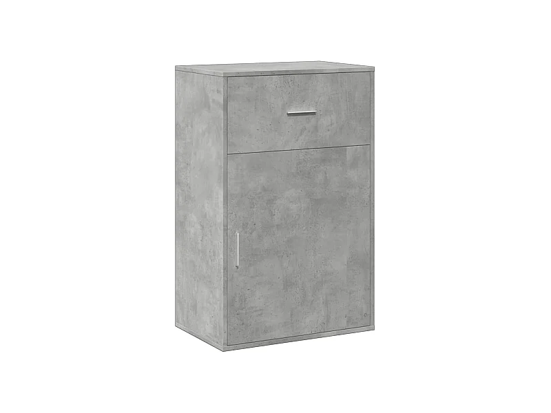 Armoire de rangement gris béton 56,5x39x90 bois d'ingénierie