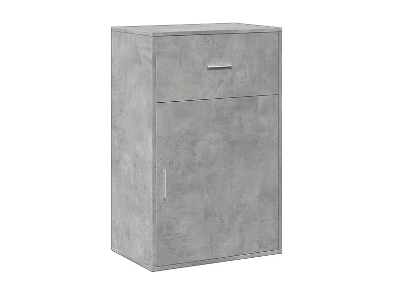Armoire de rangement gris béton 56,5x39x90 bois d'ingénierie