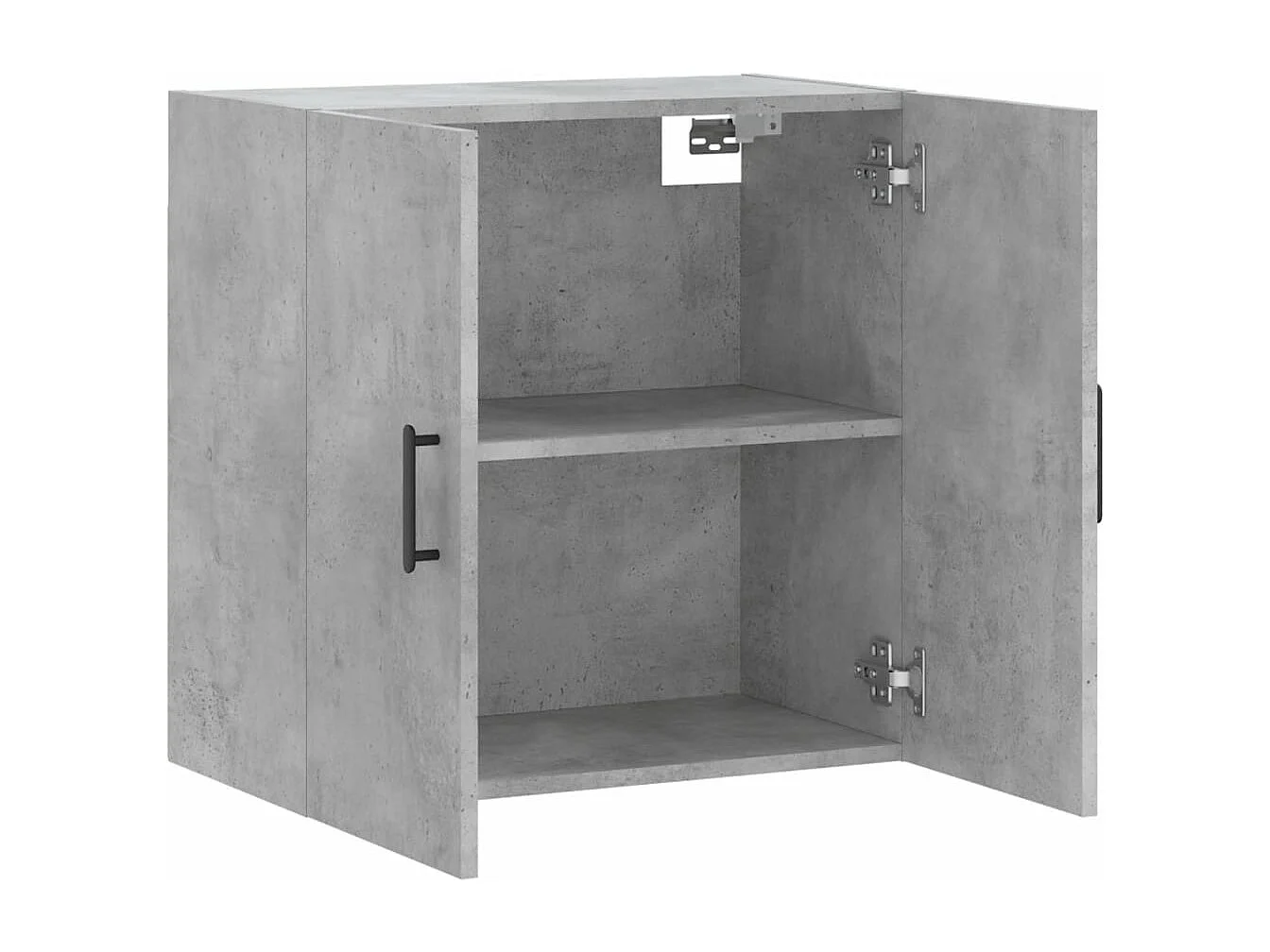 Armoire murale gris béton 60x31x60 bois d'ingénierie