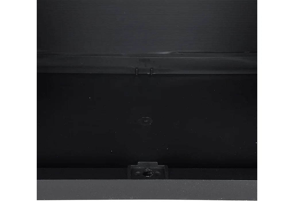 Armoire de rangement d'extérieur gris et noir 65x37x165 PP