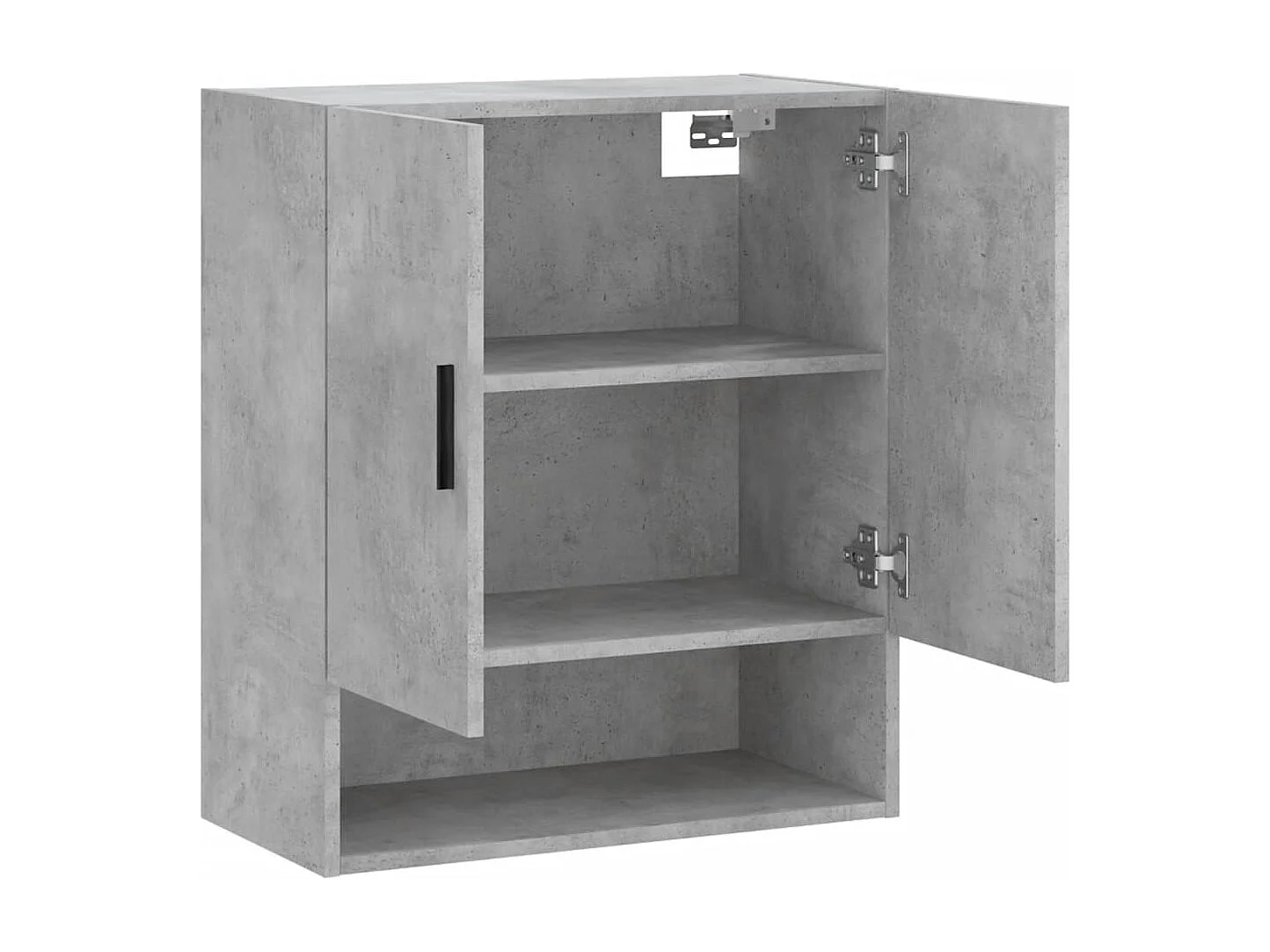 Armoire murale gris béton 60x31x70 bois d'ingénierie