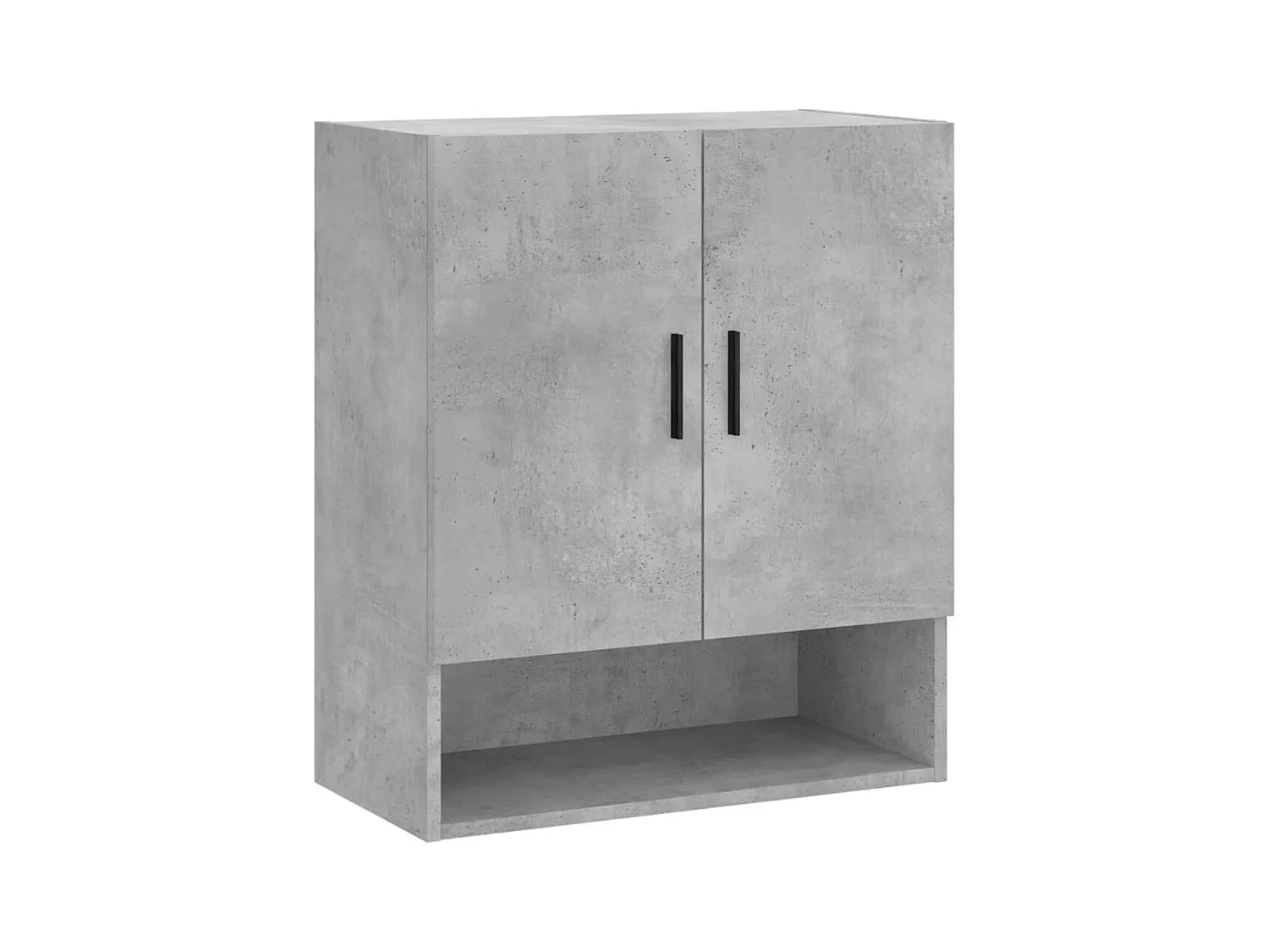 Armoire murale gris béton 60x31x70 bois d'ingénierie
