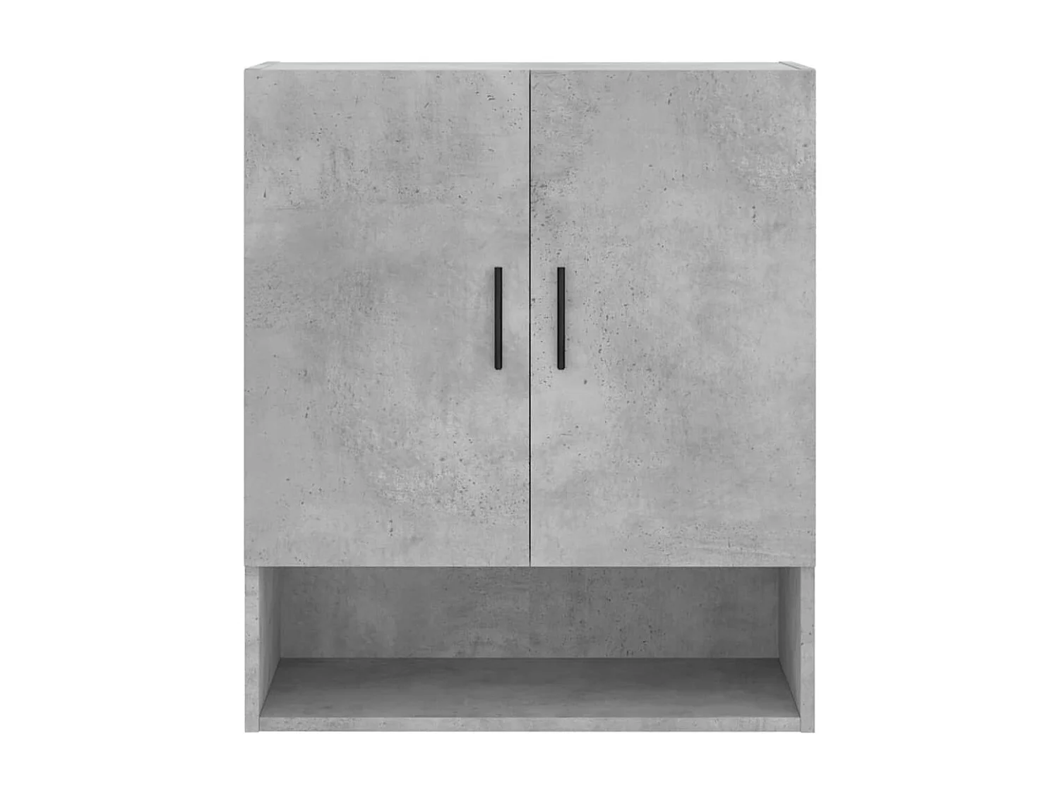 Armoire murale gris béton 60x31x70 bois d'ingénierie