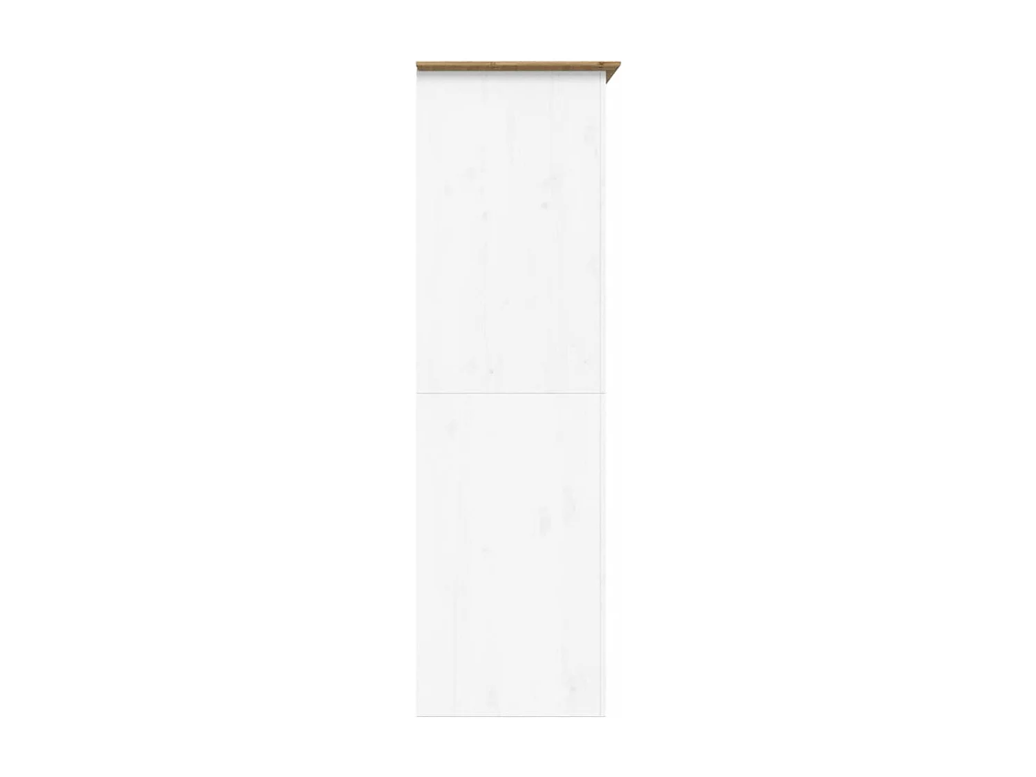 Garde-robe BODO blanc marron 101x52x176,5 bois massif de pin