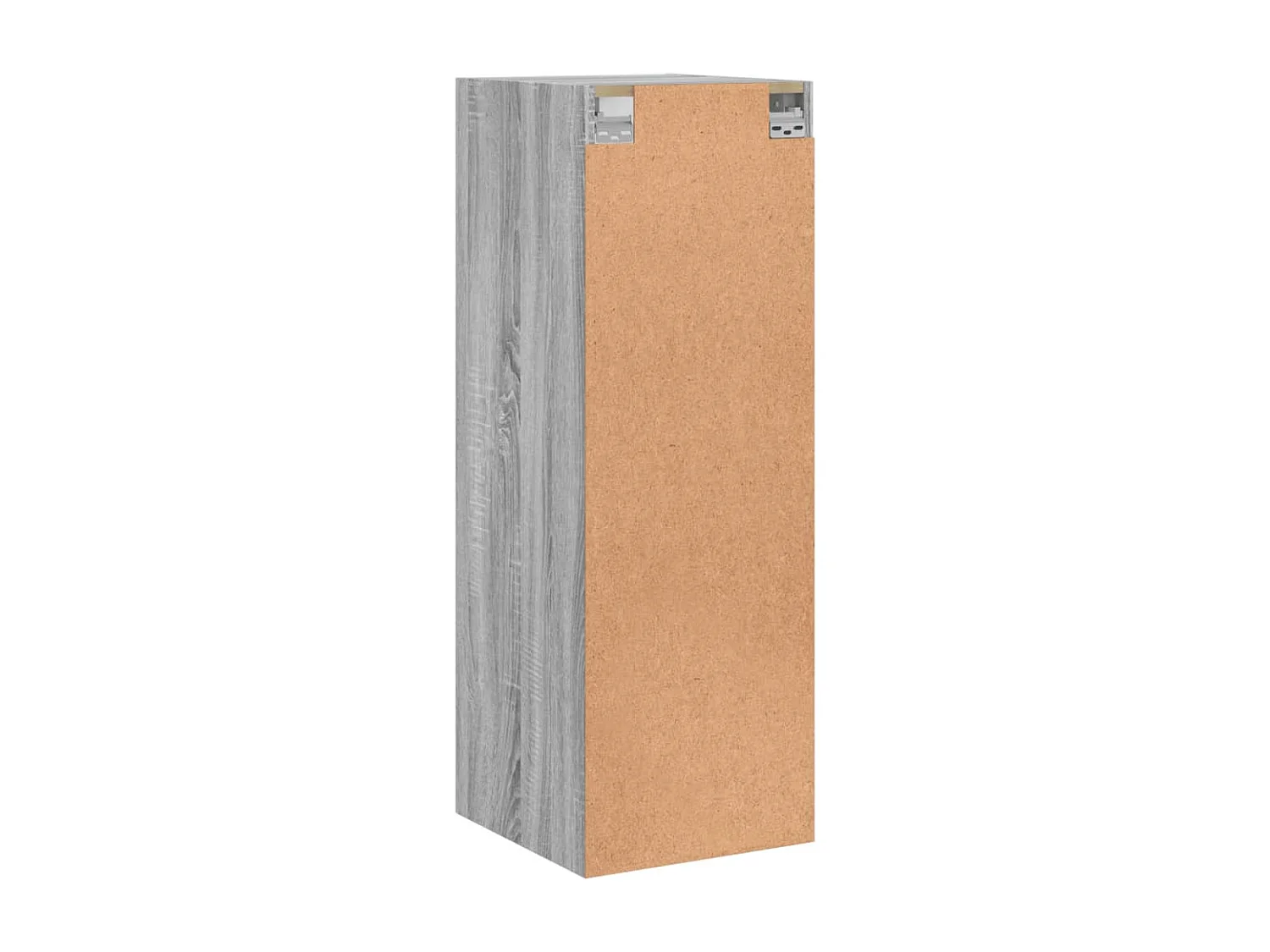 Armoire murale avec portes en verre sonoma gris 35x37x100