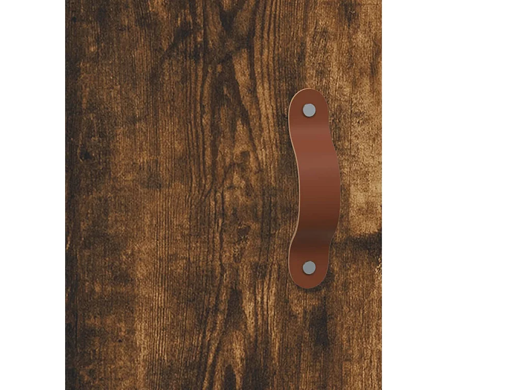 Armoire murale chêne fumé 60x31x60 bois d'ingénierie