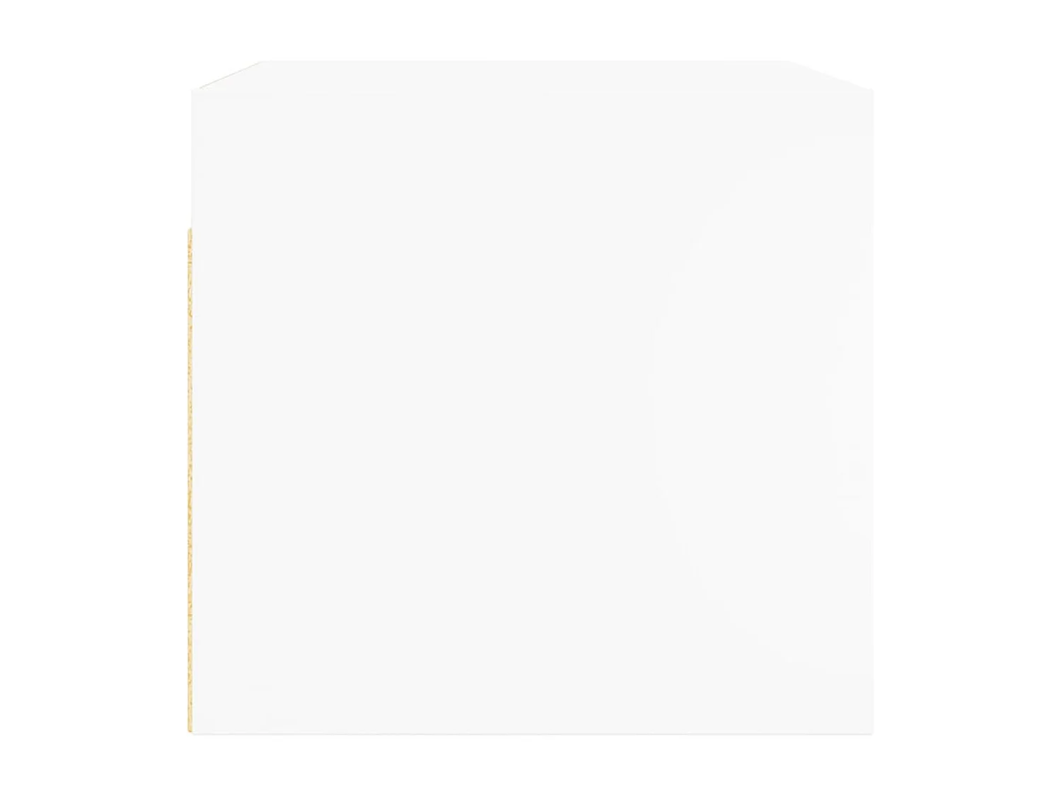 Armoire murale avec portes en verre blanc 68,5x37x35