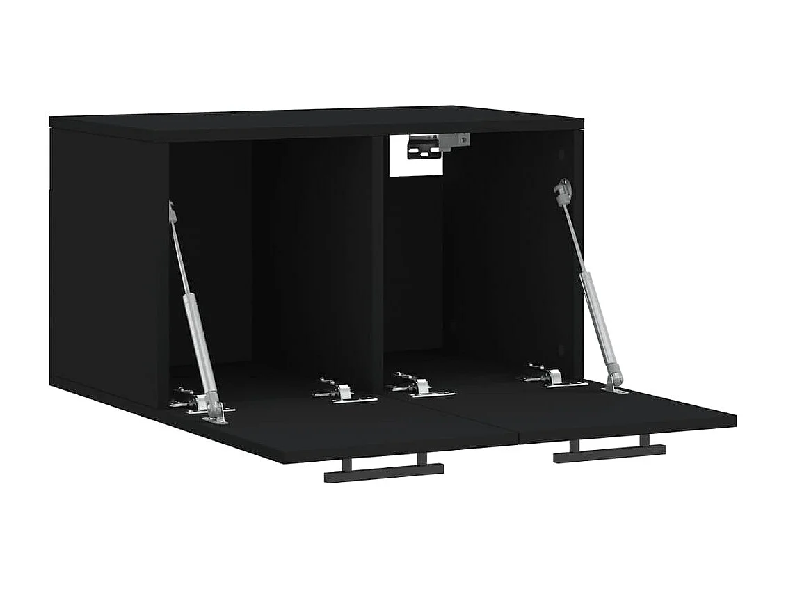 Armoire murale Noir 60x36,5x35 Bois d'ingénierie