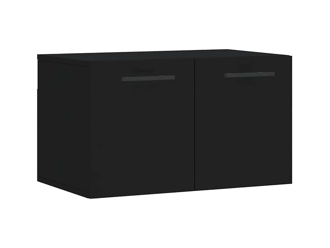 Armoire murale Noir 60x36,5x35 Bois d'ingénierie