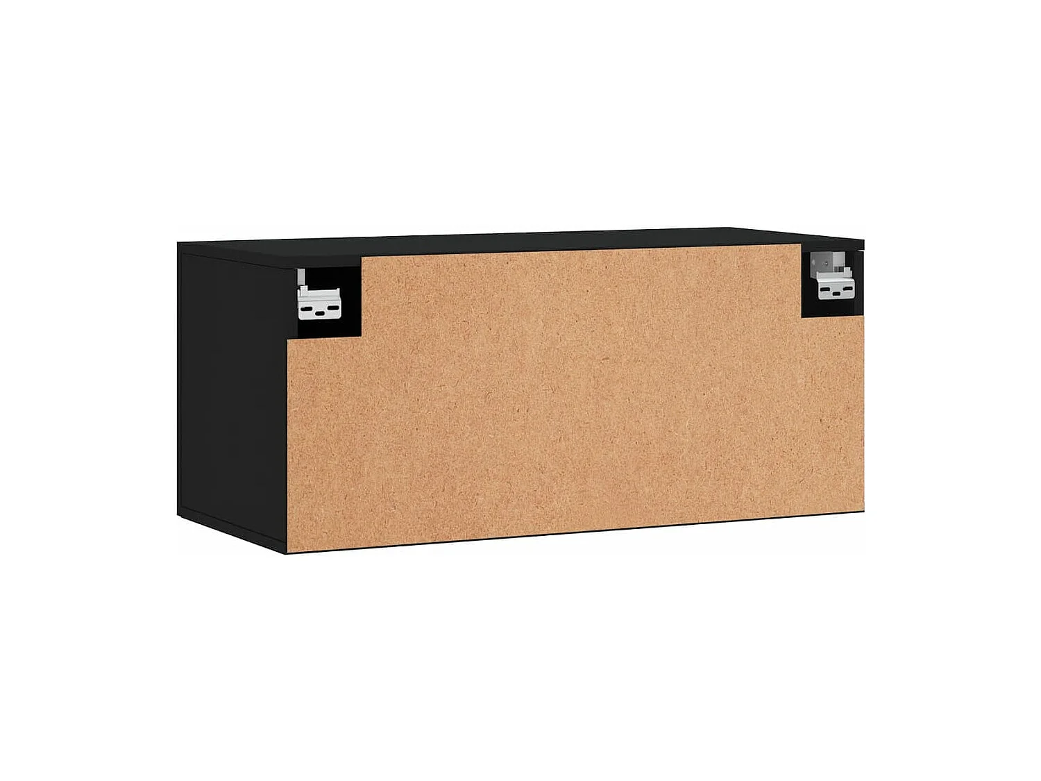 Armoire murale noir 80x36,5x35 bois d'ingénierie