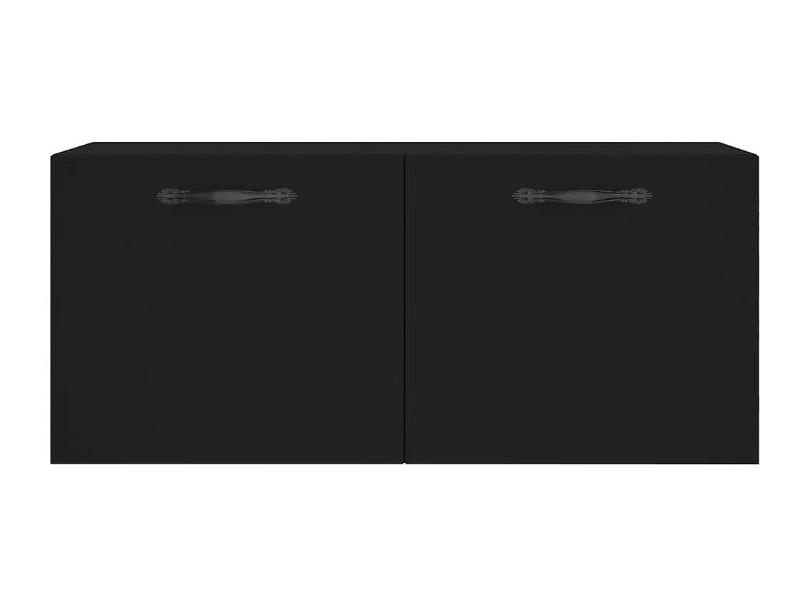 Armoire murale noir 80x36,5x35 bois d'ingénierie