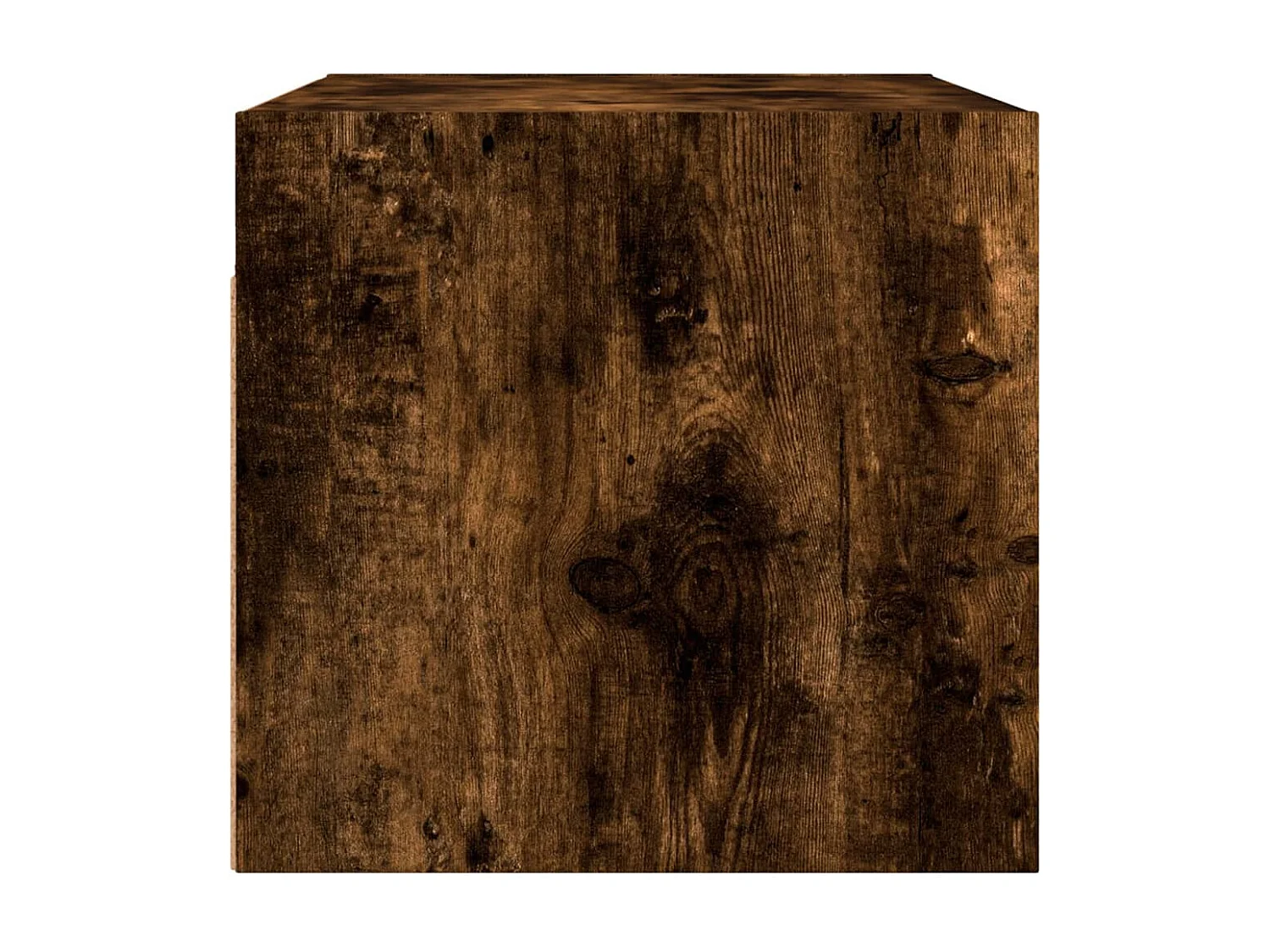 Armoire murale avec portes en verre chêne fumé 68,5x37x35