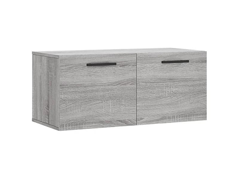 Armoire murale sonoma gris 80x36,5x35 bois d'ingénierie