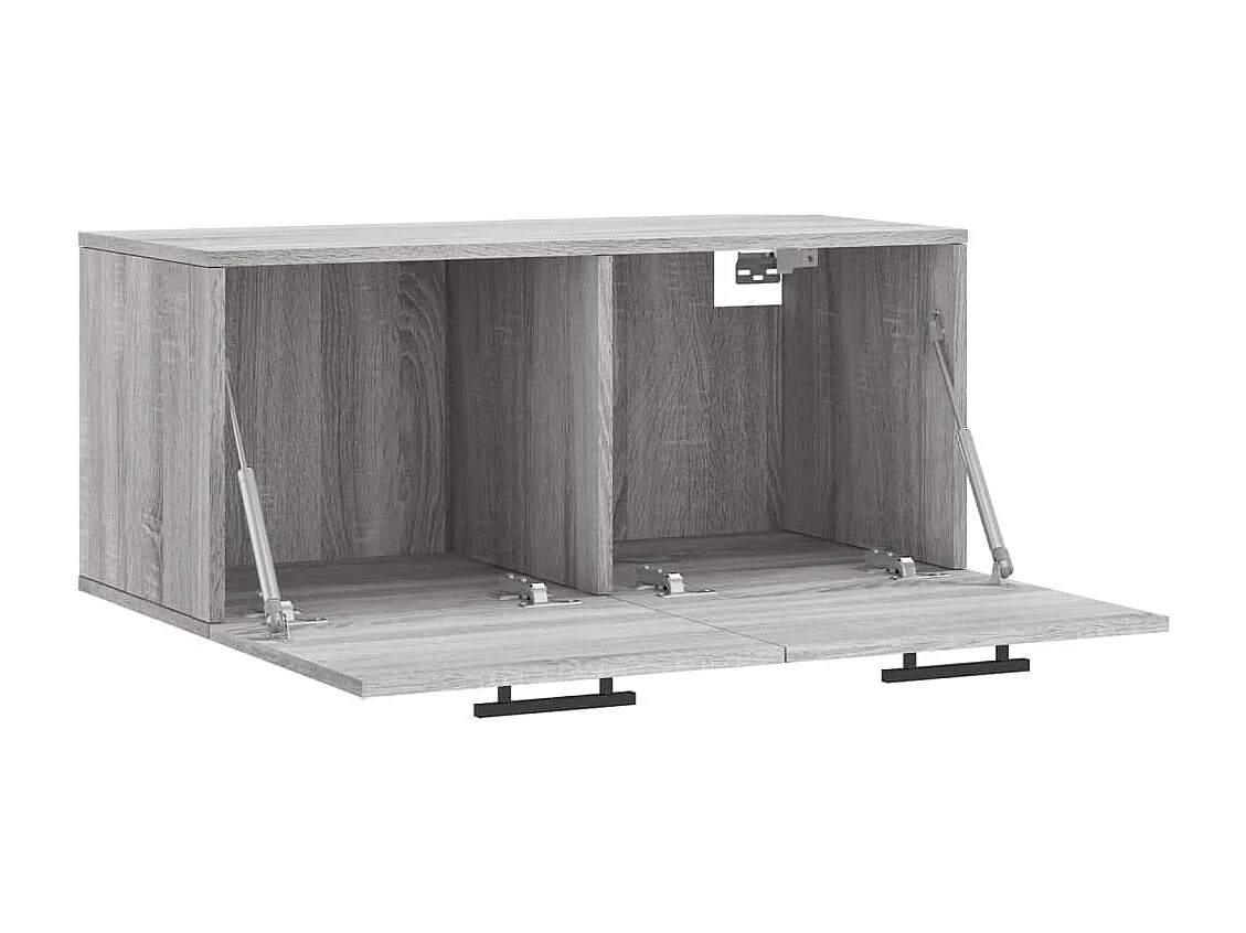 Armoire murale sonoma gris 80x36,5x35 bois d'ingénierie