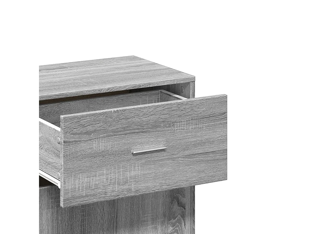 Armoire de rangement sonoma gris 56,5x39x90 bois ingénierie