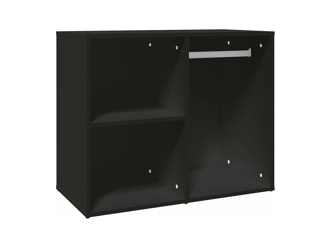 Armoire de dressing noir 80x40x65 bois d'ingénierie