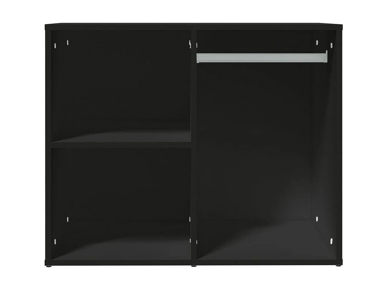 Armoire de dressing noir 80x40x65 bois d'ingénierie