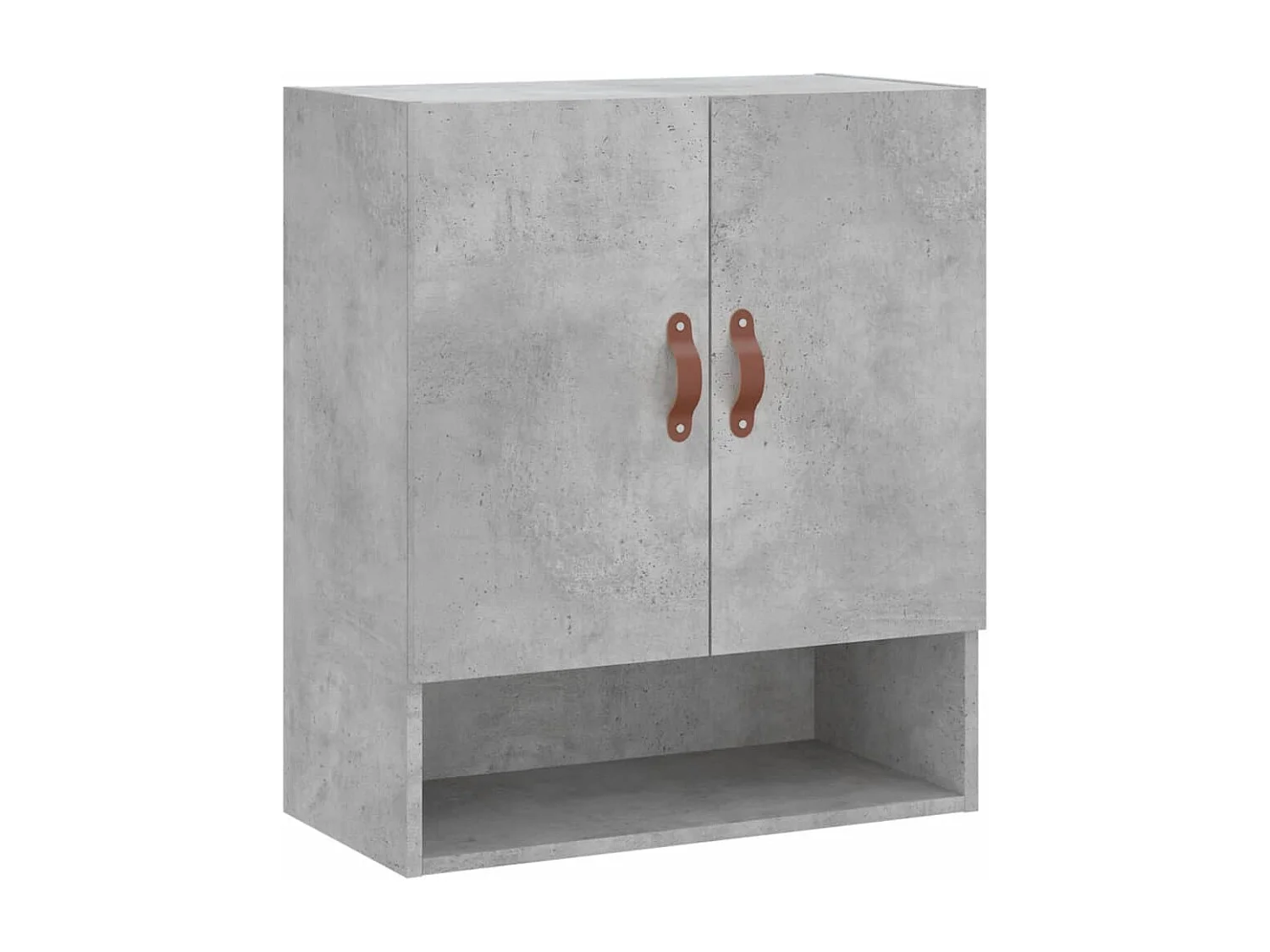 Armoire murale gris béton 60x31x70 bois d'ingénierie