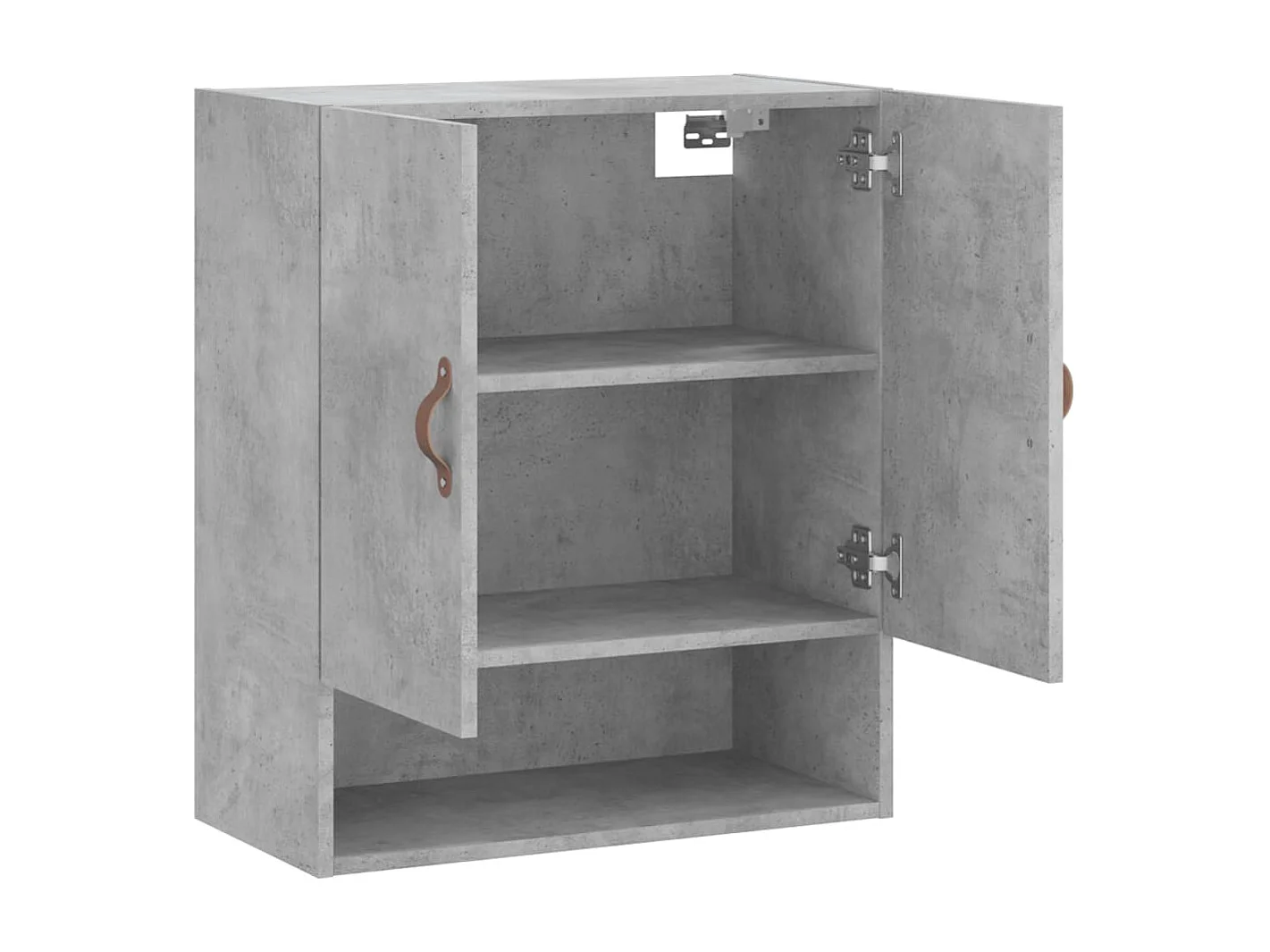 Armoire murale gris béton 60x31x70 bois d'ingénierie