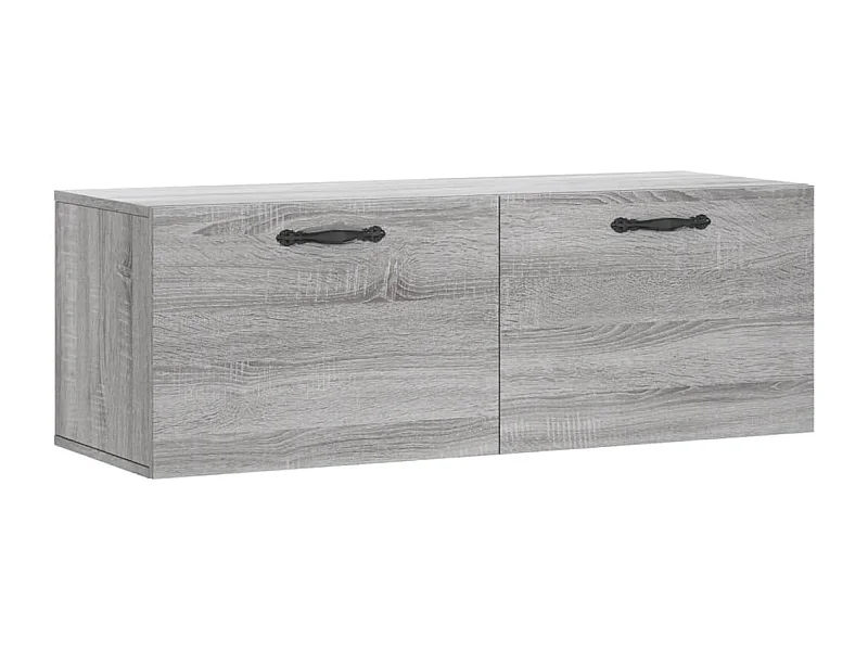 Armoire murale sonoma gris 100x36,5x35 bois d'ingénierie