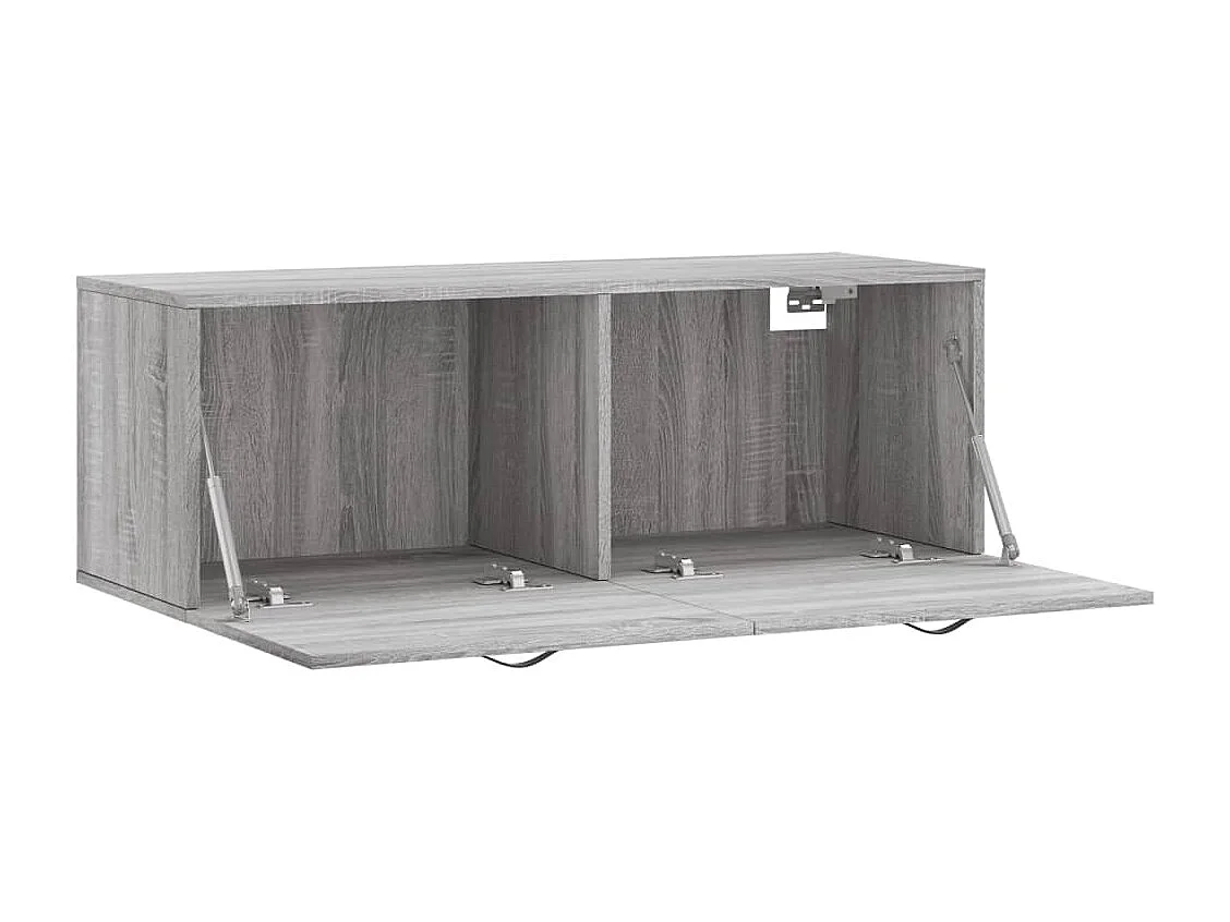 Armoire murale sonoma gris 100x36,5x35 bois d'ingénierie