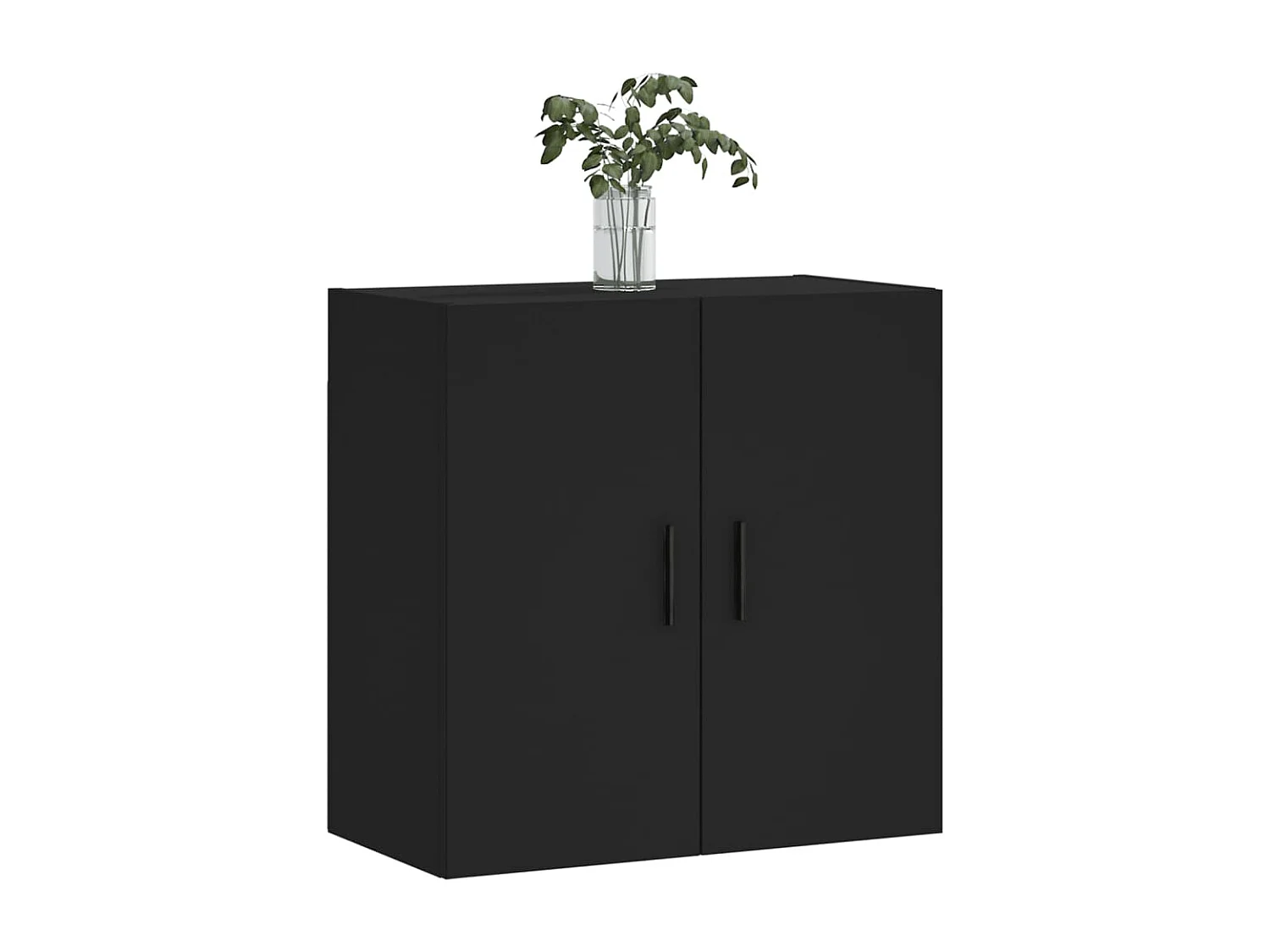 Armoire murale noir 60x31x60 bois d'ingénierie