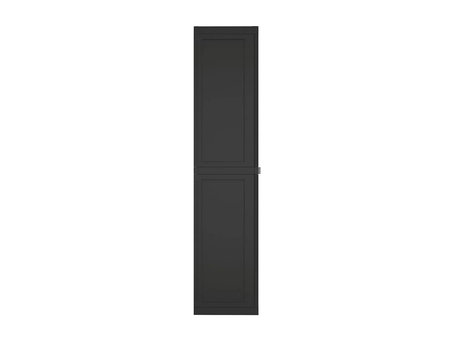 Armoire de rangement d'extérieur noir 65x37x165 PP