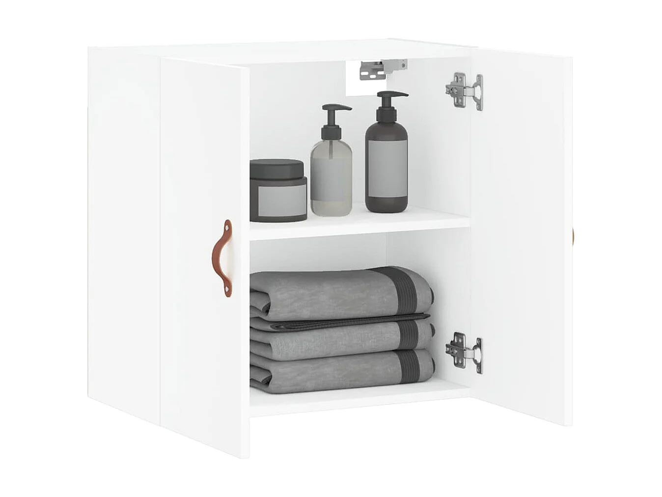 Armoire murale blanc 60x31x60 bois d'ingénierie