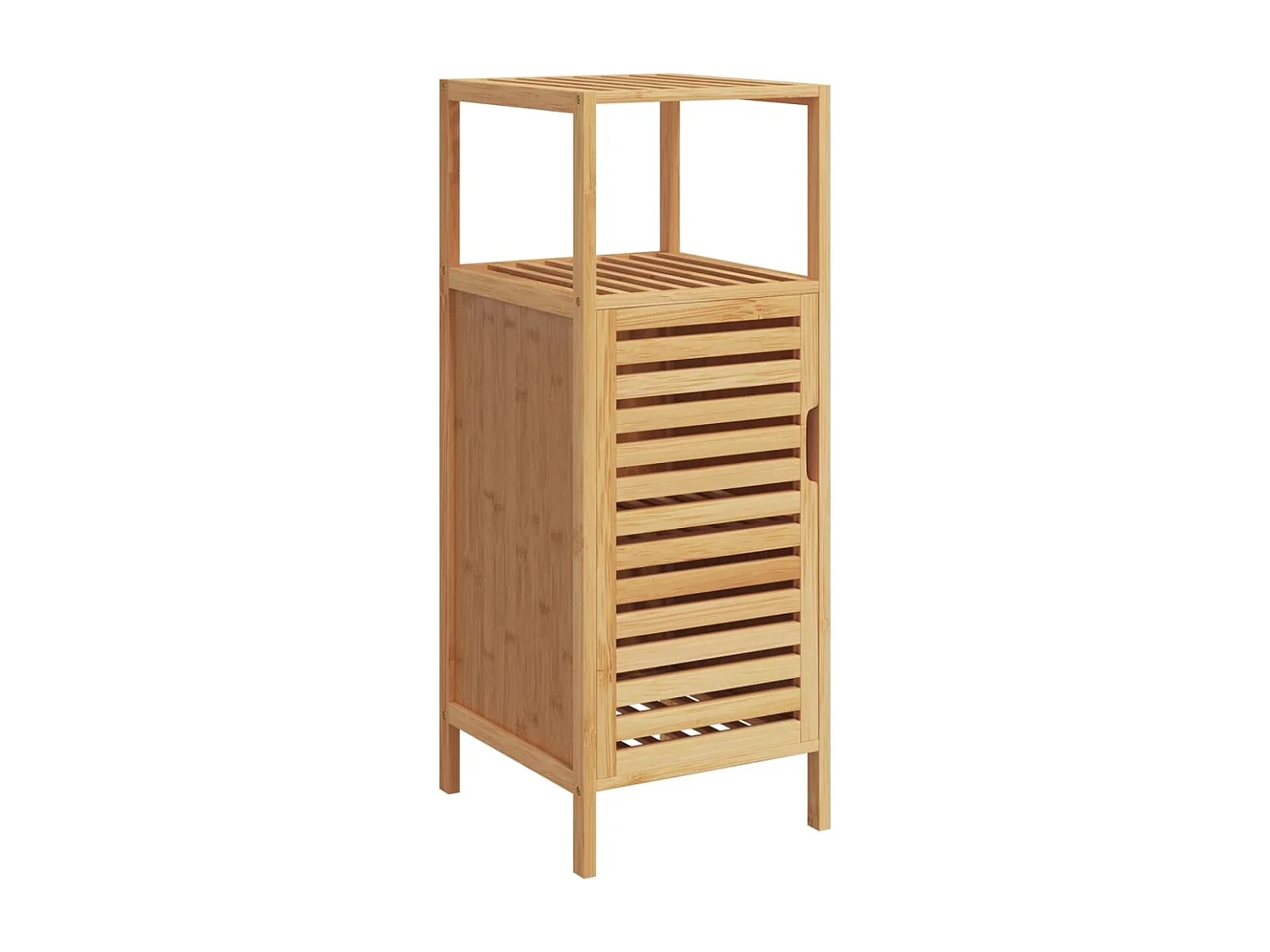 Armoire de salle de bain avec étagère 36x33x87 bambou