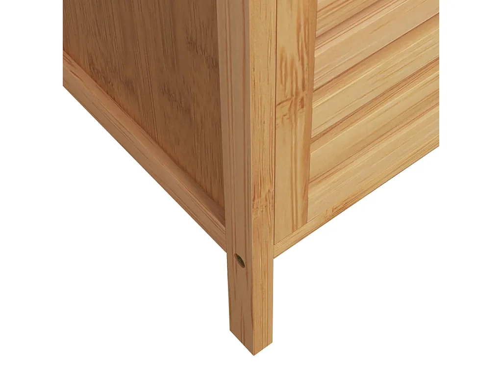 Armoire de salle de bain avec étagère 36x33x87 bambou