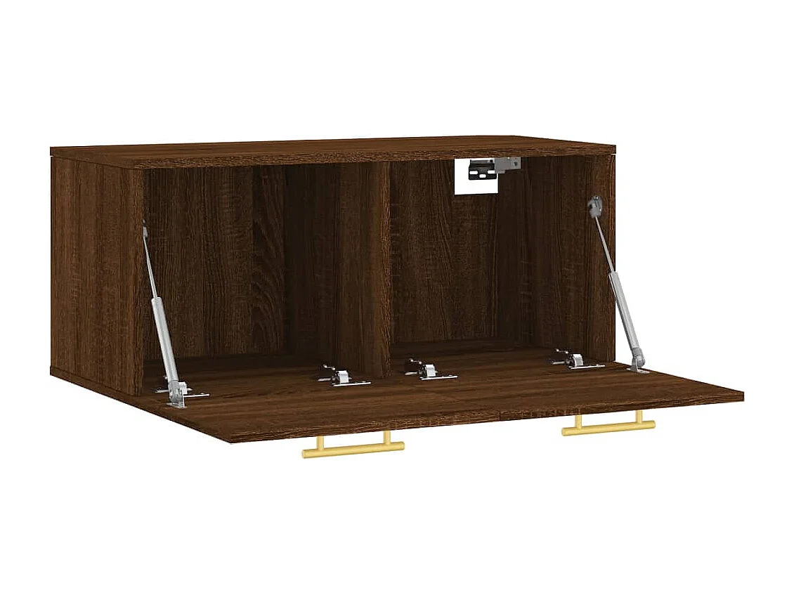 Armoire murale chêne marron 80x36,5x35 bois d'ingénierie