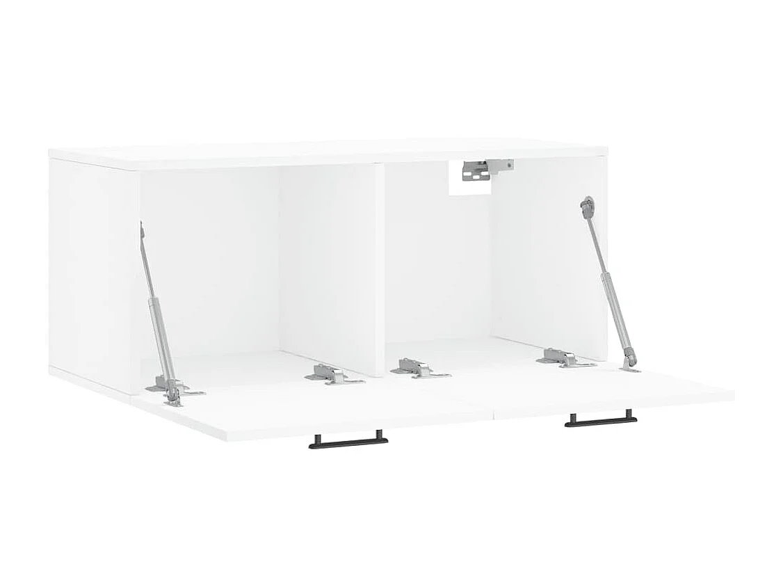 Armoire murale blanc 80x36,5x35 bois d'ingénierie