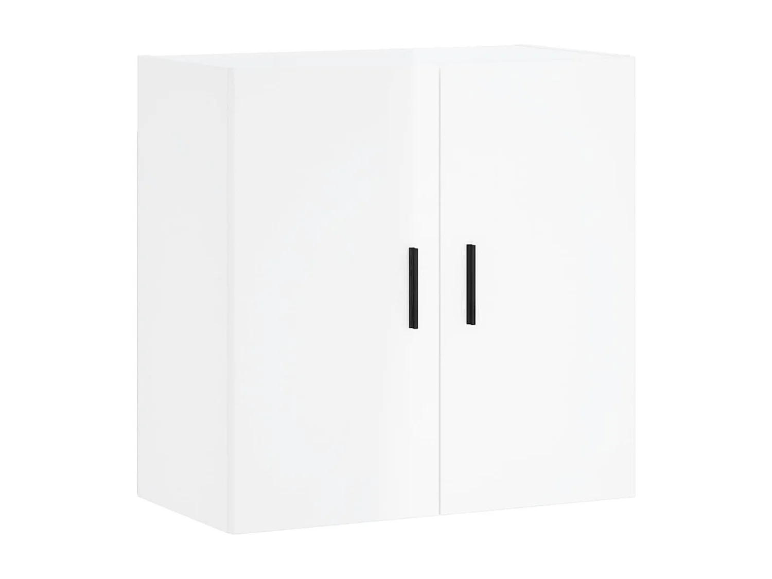 Armoire murale Blanc brillant 60x31x60 Bois d'ingénierie