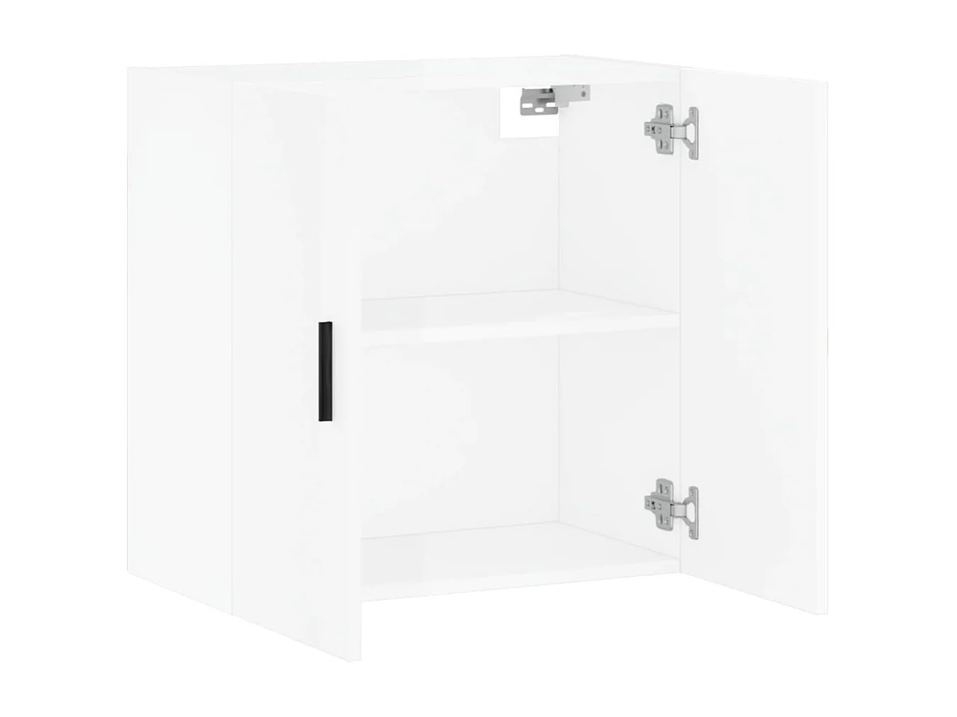 Armoire murale Blanc brillant 60x31x60 Bois d'ingénierie