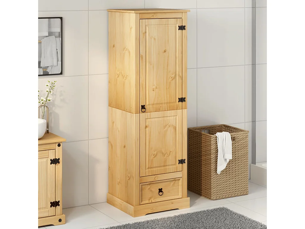 Garde-robe Corona 55x50x170 bois de pin massif