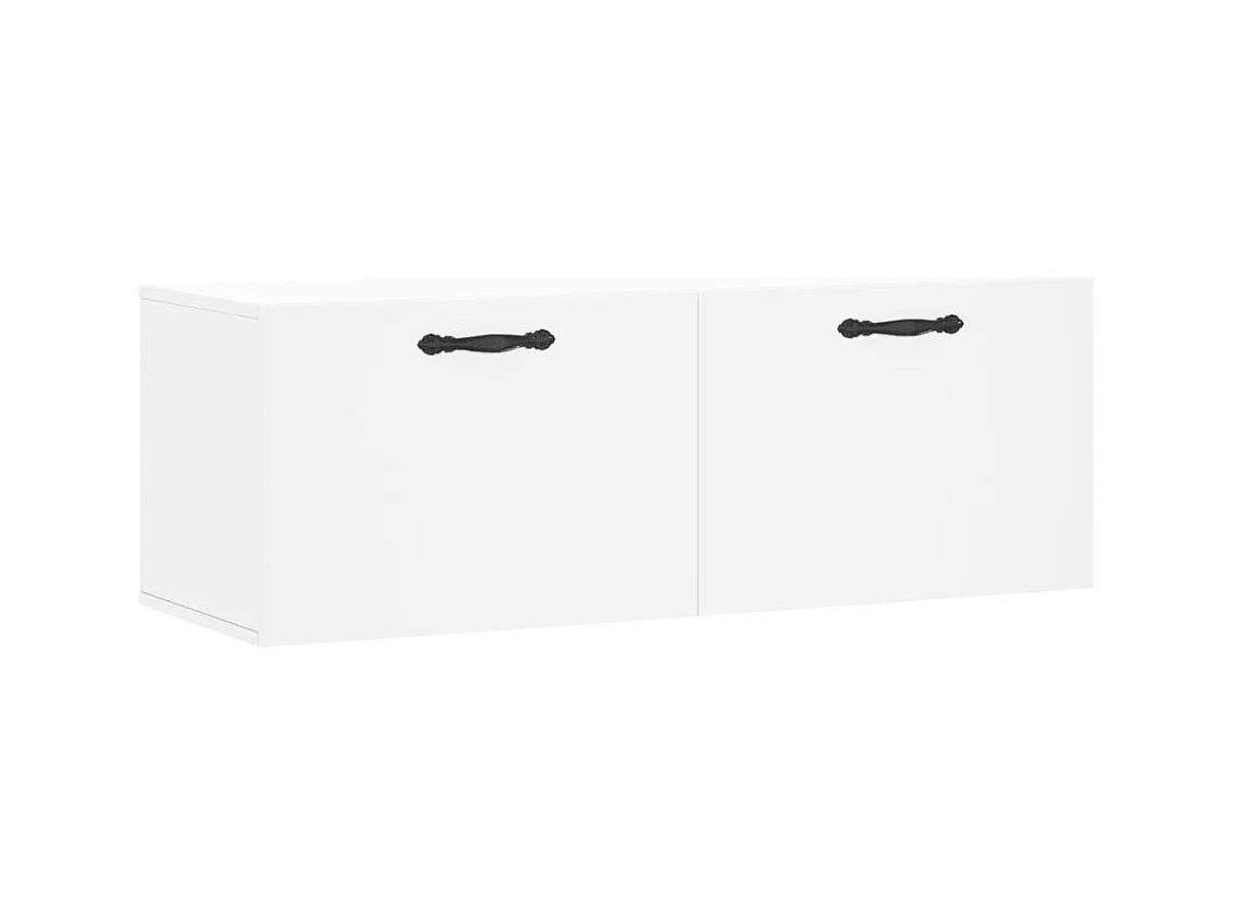 Armoire murale blanc 100x36,5x35 bois d'ingénierie