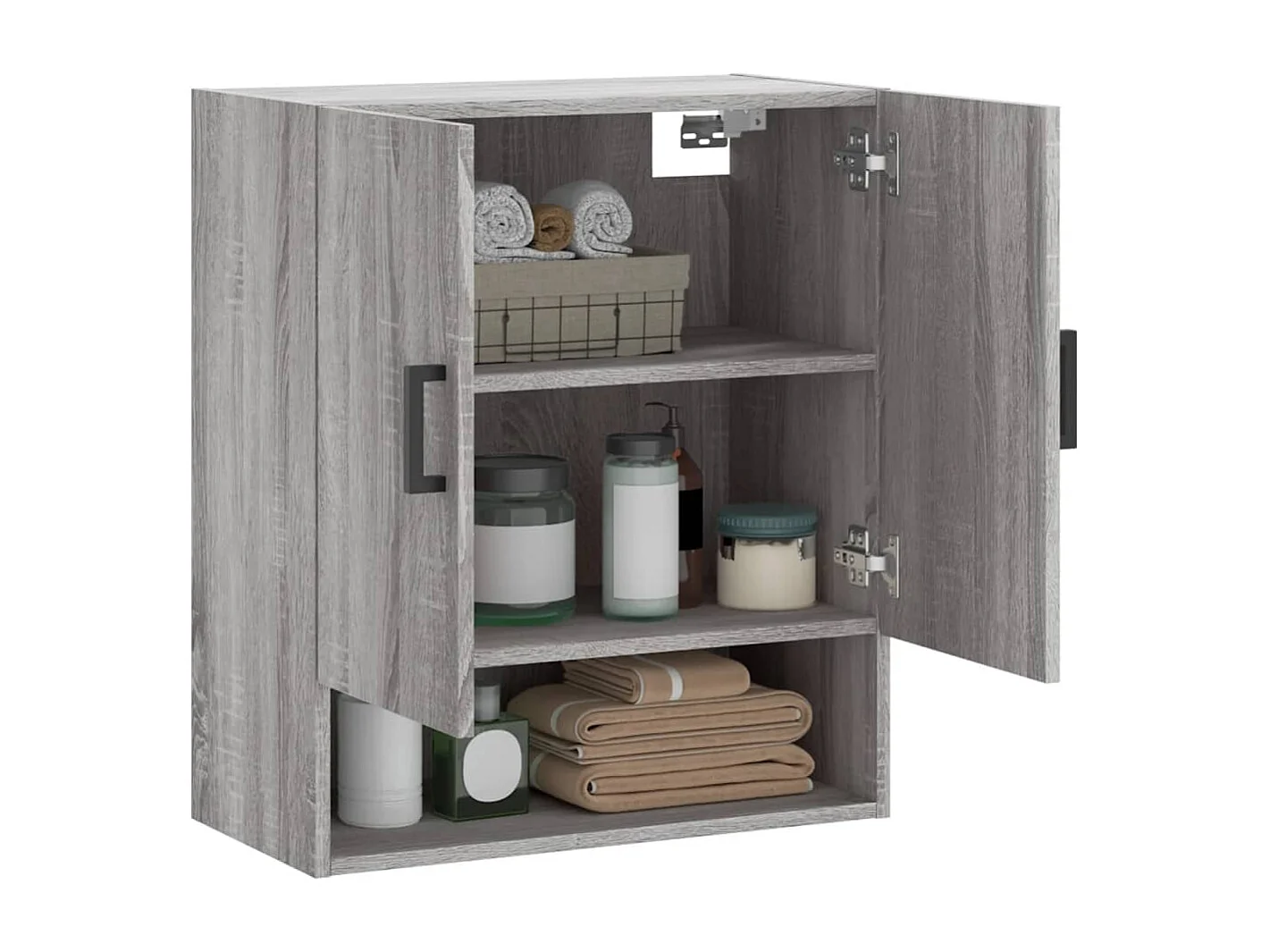 Armoire murale sonoma gris 60x31x70 bois d'ingénierie