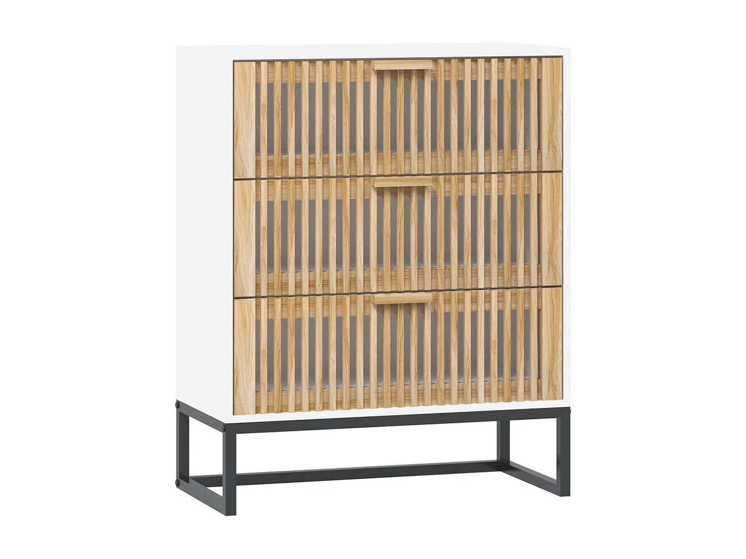 Buffet blanc 60x30x75 bois d'ingénierie