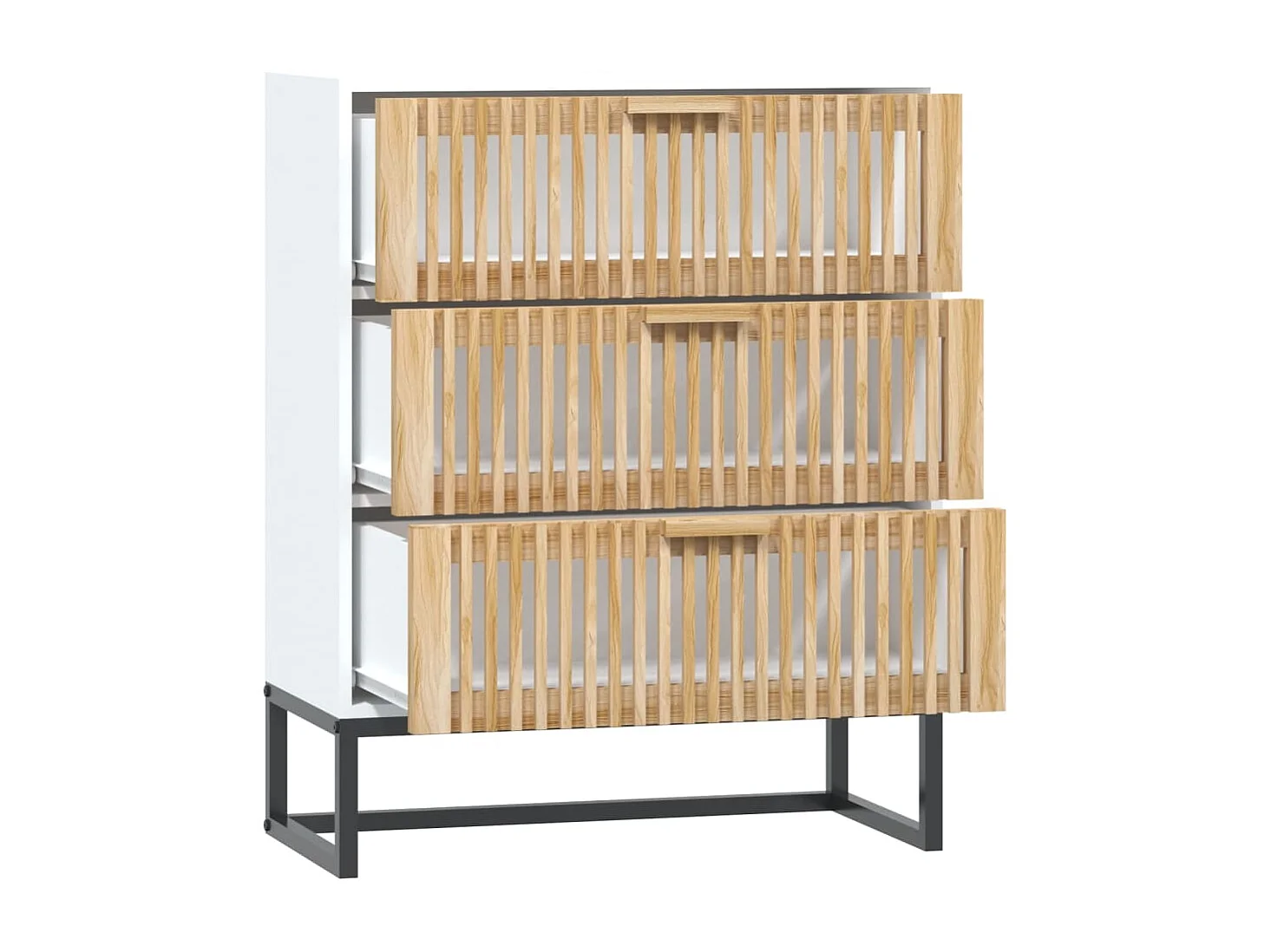 Buffet blanc 60x30x75 bois d'ingénierie