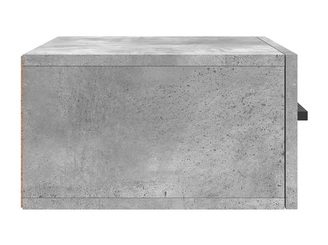 Tables de chevet murales 2 pcs gris béton 35x35x20
