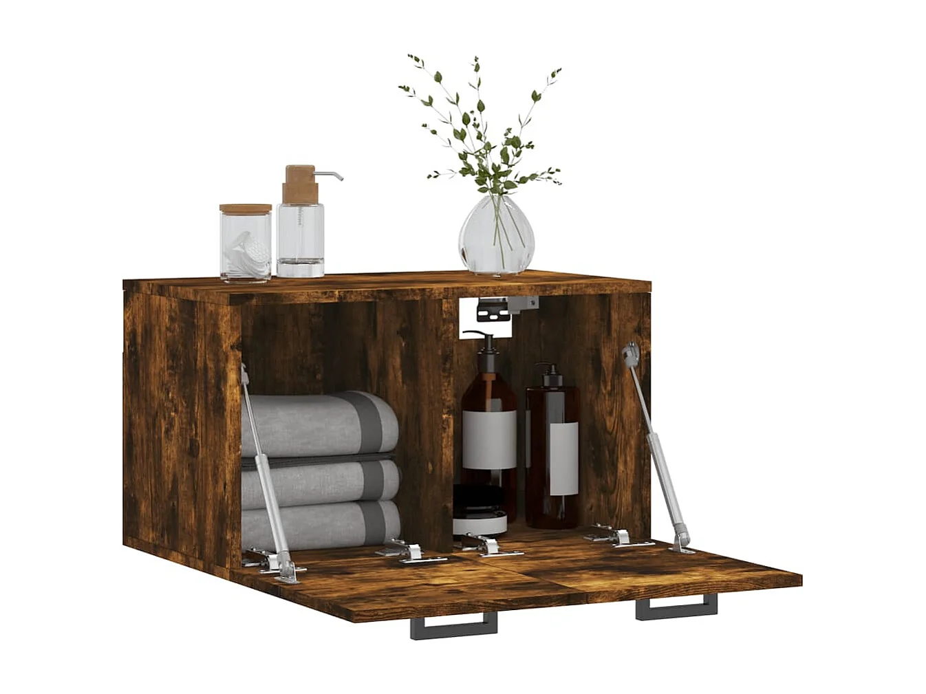 Armoire murale Chêne fumé 60x36,5x35 Bois d'ingénierie