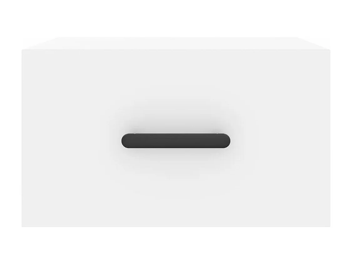 Tables de chevet murales 2 pcs blanc 35x35x20