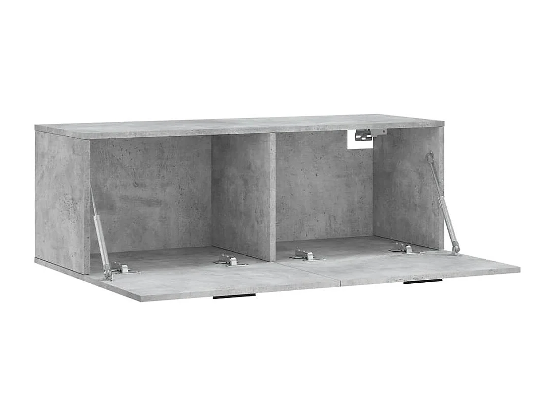 Armoire murale gris béton 100x36,5x35 bois d'ingénierie