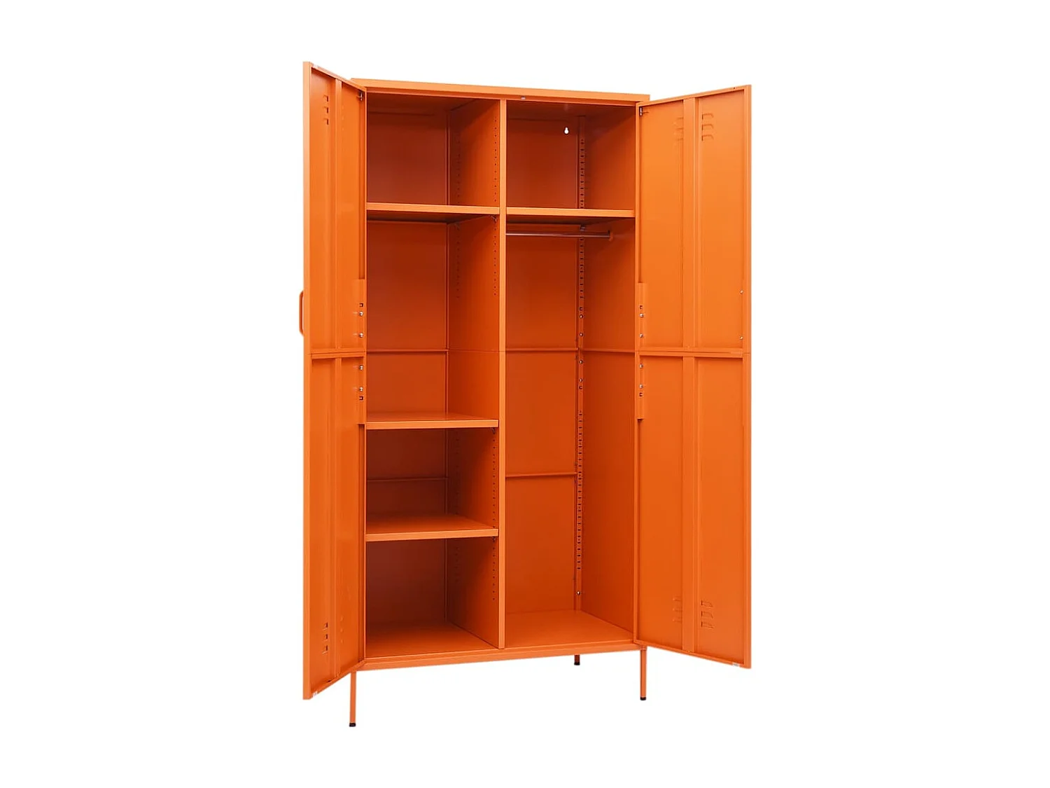 Garde-robe Orange 90x50x180 Acier