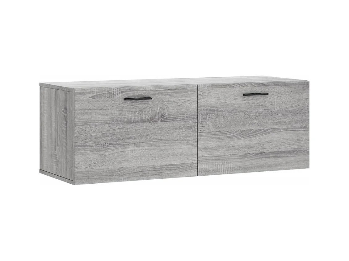 Armoire murale sonoma gris 100x36,5x35 bois d'ingénierie