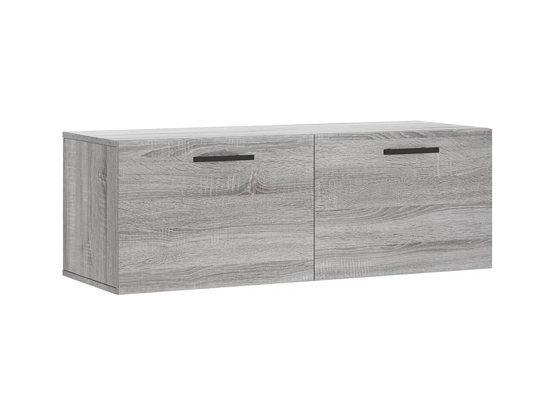 Armoire murale sonoma gris 100x36,5x35 bois d'ingénierie