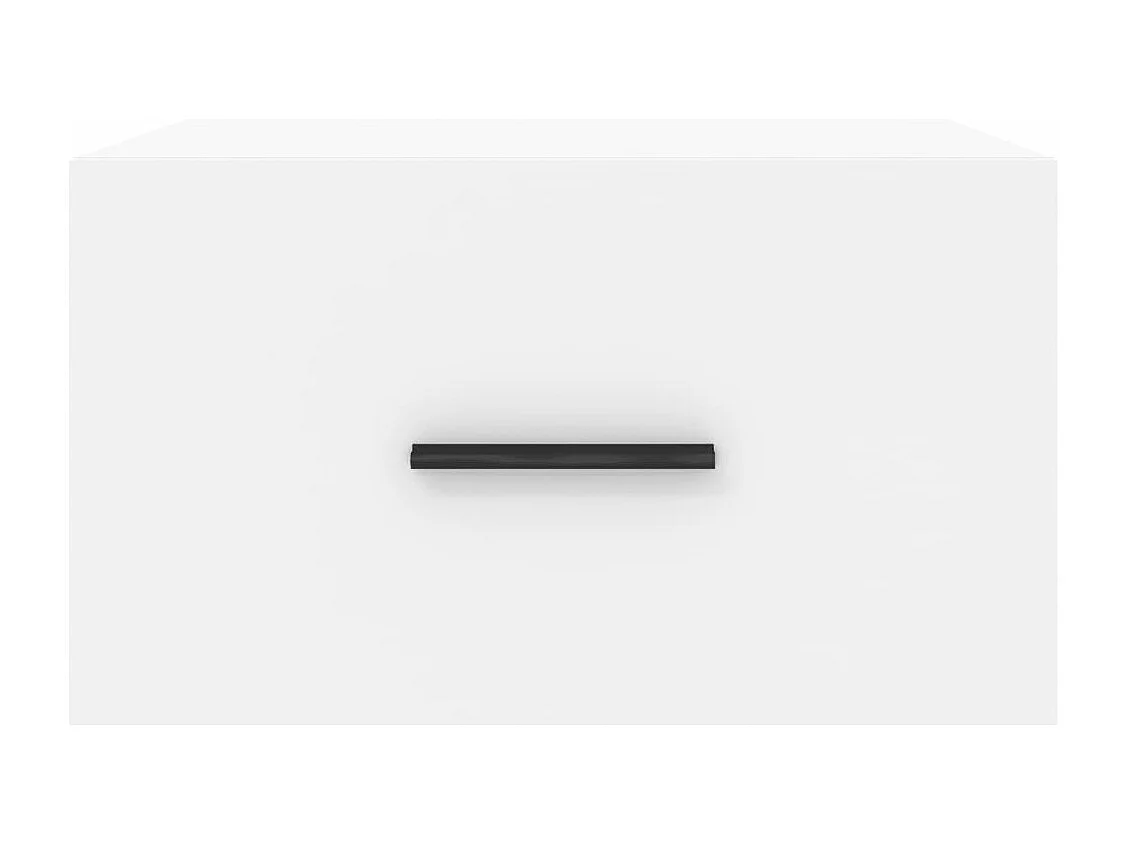 Table de chevet murale blanc 35x35x20