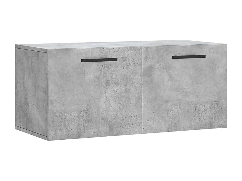 Armoire murale gris béton 80x36,5x35 bois d'ingénierie