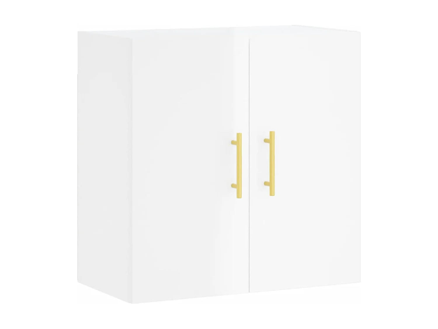 Armoire murale Blanc brillant 60x31x60 Bois d'ingénierie