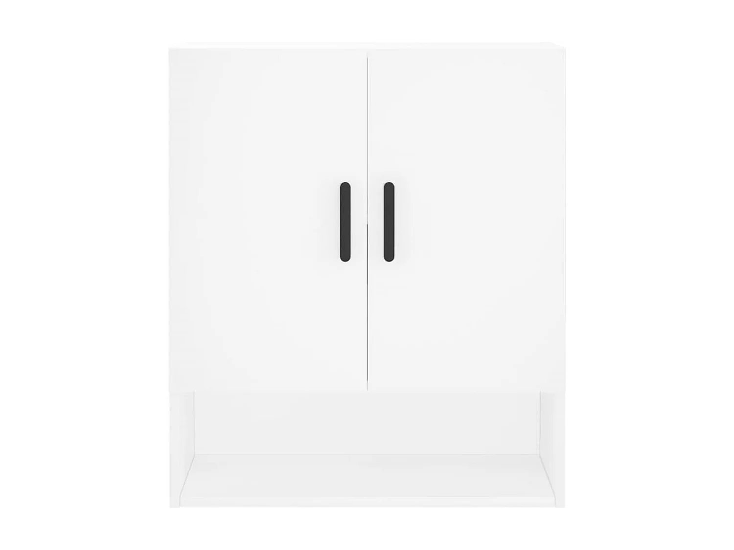 Armoire murale blanc 60x31x70 bois d'ingénierie